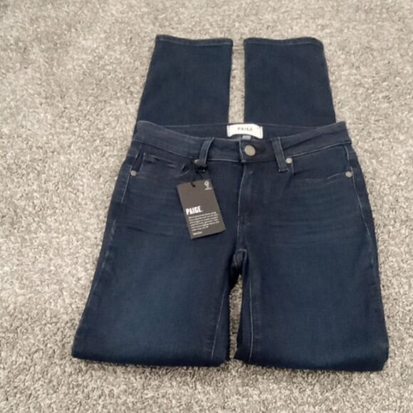 Paige Transcend skyline skinny Azaria blue wash 5 pocket midris jean size 24 NWT - Picture 4 of 5